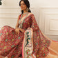 Women's Soft Muga Silk Solid Saree With Printed Border & Unstitched Blouse Piece