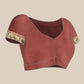 Women's Soft Muga Silk Solid Saree With Printed Border & Unstitched Blouse Piece
