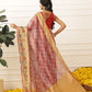 Women's Soft Muga Silk Solid Saree With Printed Border & Unstitched Blouse Piece