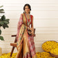 Women's Soft Muga Silk Solid Saree With Printed Border & Unstitched Blouse Piece