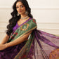 Women's Soft Muga Silk Solid Saree With Printed Border & Unstitched Blouse Piece