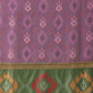 Women's Soft Muga Silk Solid Saree With Printed Border & Unstitched Blouse Piece