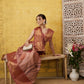 Tusser Soft Silk Digital Print Zari Woven Saree