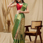 Tusser Soft Silk Digital Print Zari Woven Saree