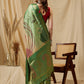 Tusser Soft Silk Digital Print Zari Woven Saree