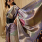 Tusser Soft Silk Digital Print Zari Woven Saree