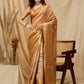 Tusser Soft Silk Digital Print Zari Woven Saree