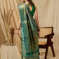 Tusser Soft Silk Digital Print Zari Woven Saree