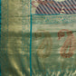 Tusser Soft Silk Digital Print Zari Woven Saree
