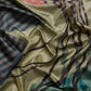 Tusser Soft Silk Digital Print Zari Woven Saree