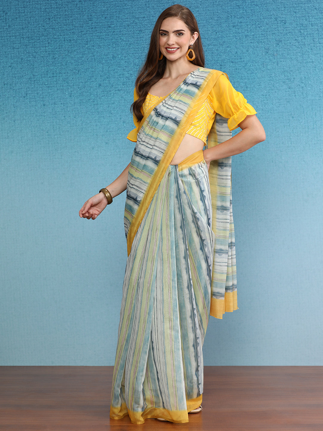 Chanderi Cotton Digital Printed Saree