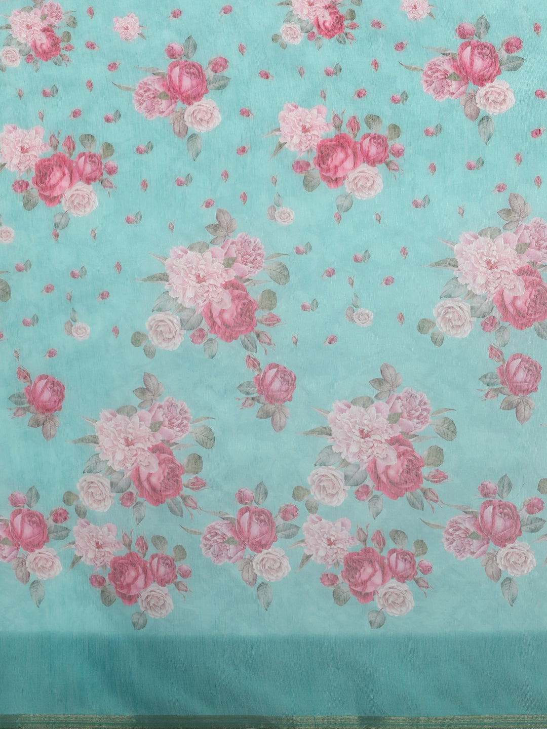 Chanderi Cotton Digital Printed Saree