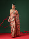 Lightweight Crush Tissue Saree with Matte Glow