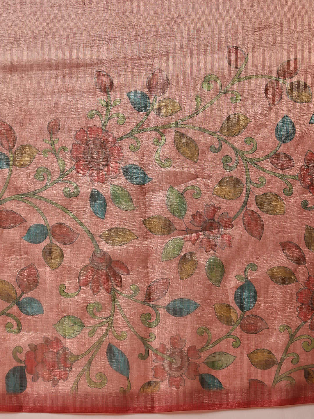 Lightweight Crush Tissue Saree with Matte Glow