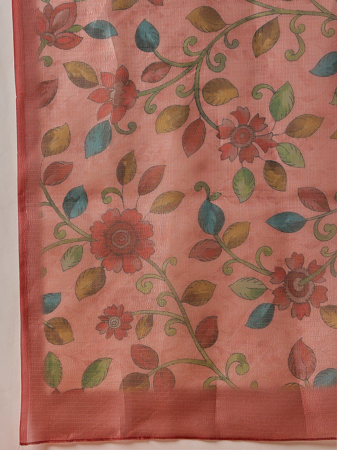 Lightweight Crush Tissue Saree with Matte Glow