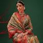 Natural Tone Crush Tissue Saree with Minimal Border