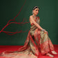 Natural Tone Crush Tissue Saree with Minimal Border