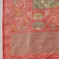 Natural Tone Crush Tissue Saree with Minimal Border