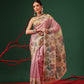 Lightweight Crush Tissue Saree with Matte Glow