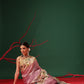 Lightweight Crush Tissue Saree with Matte Glow