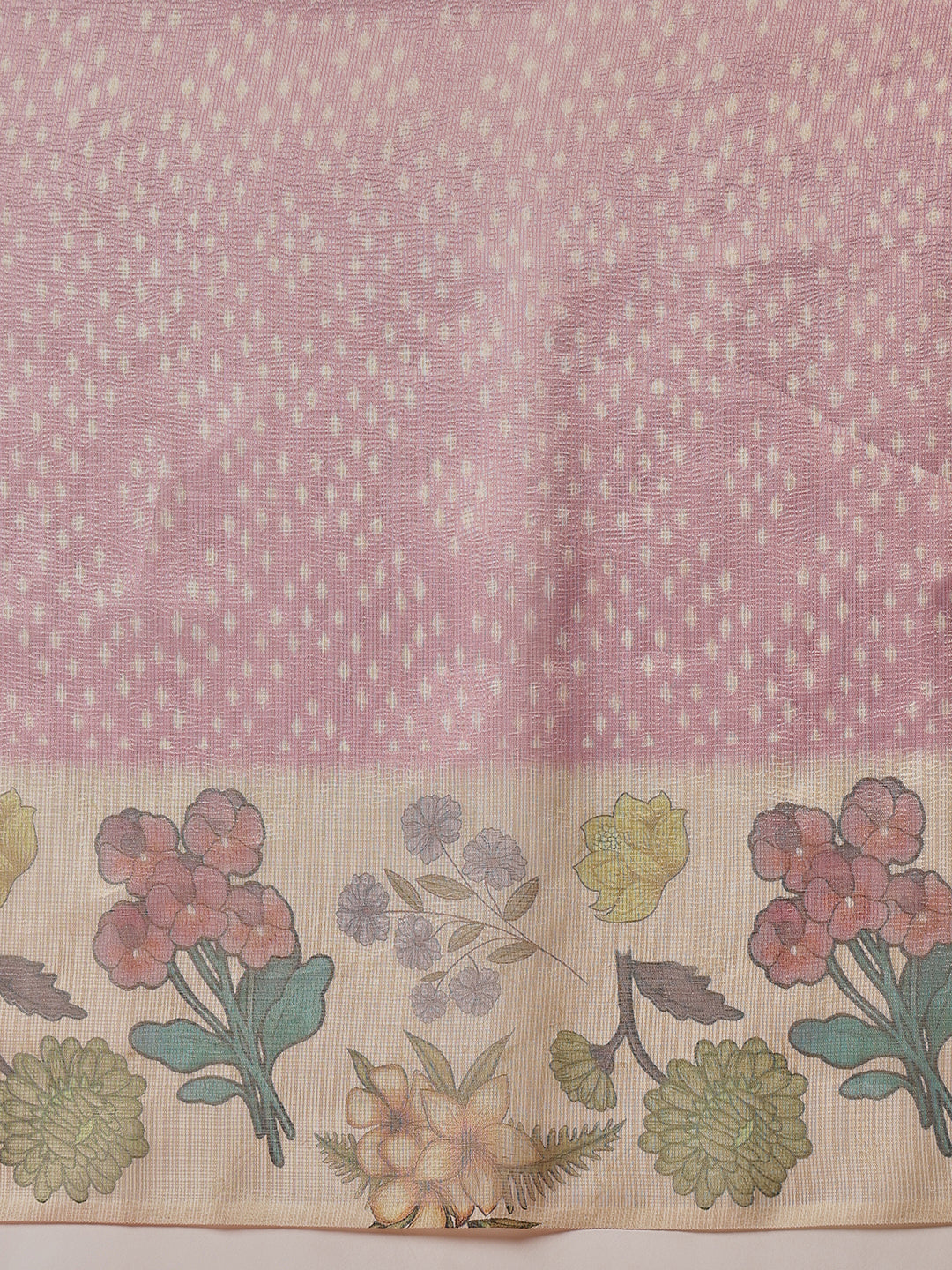 Lightweight Crush Tissue Saree with Matte Glow