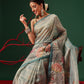 Soft Crush Tissue Saree with Airy Drape