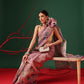 Natural Tone Crush Tissue Saree with Minimal Border