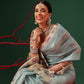 Lightweight Crush Tissue Saree with Matte Glow