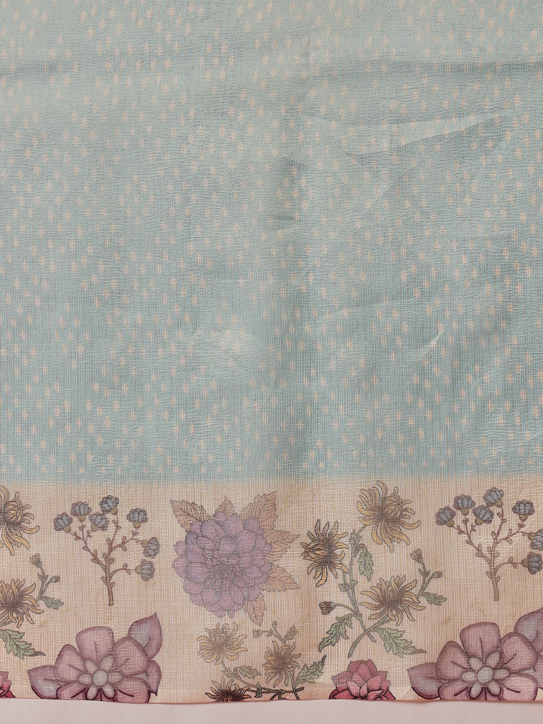Lightweight Crush Tissue Saree with Matte Glow
