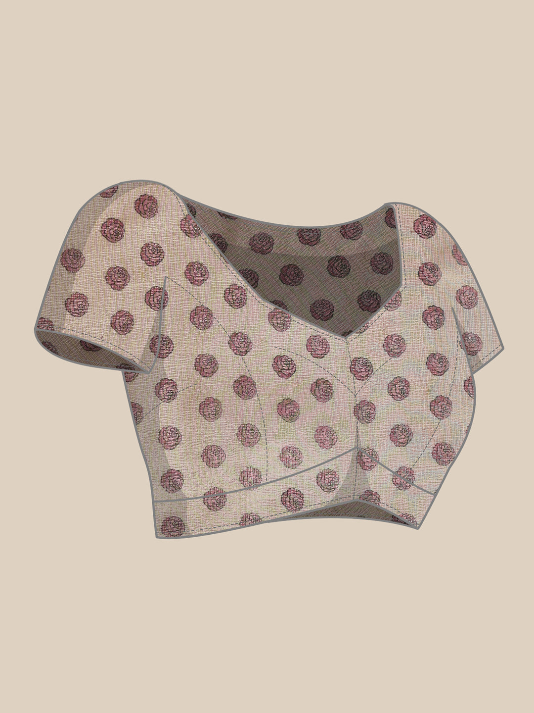 Lightweight Crush Tissue Saree with Matte Glow
