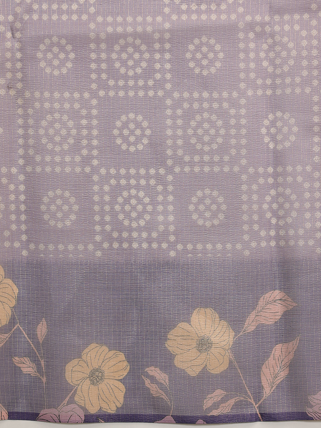 Digital Printed Lightweigth Crush Tissue Silk Saree With Unstitched Blouse Piece