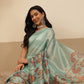 Digital Printed Lightweigth Crush Tissue Silk Saree With Unstitched Blouse Piece