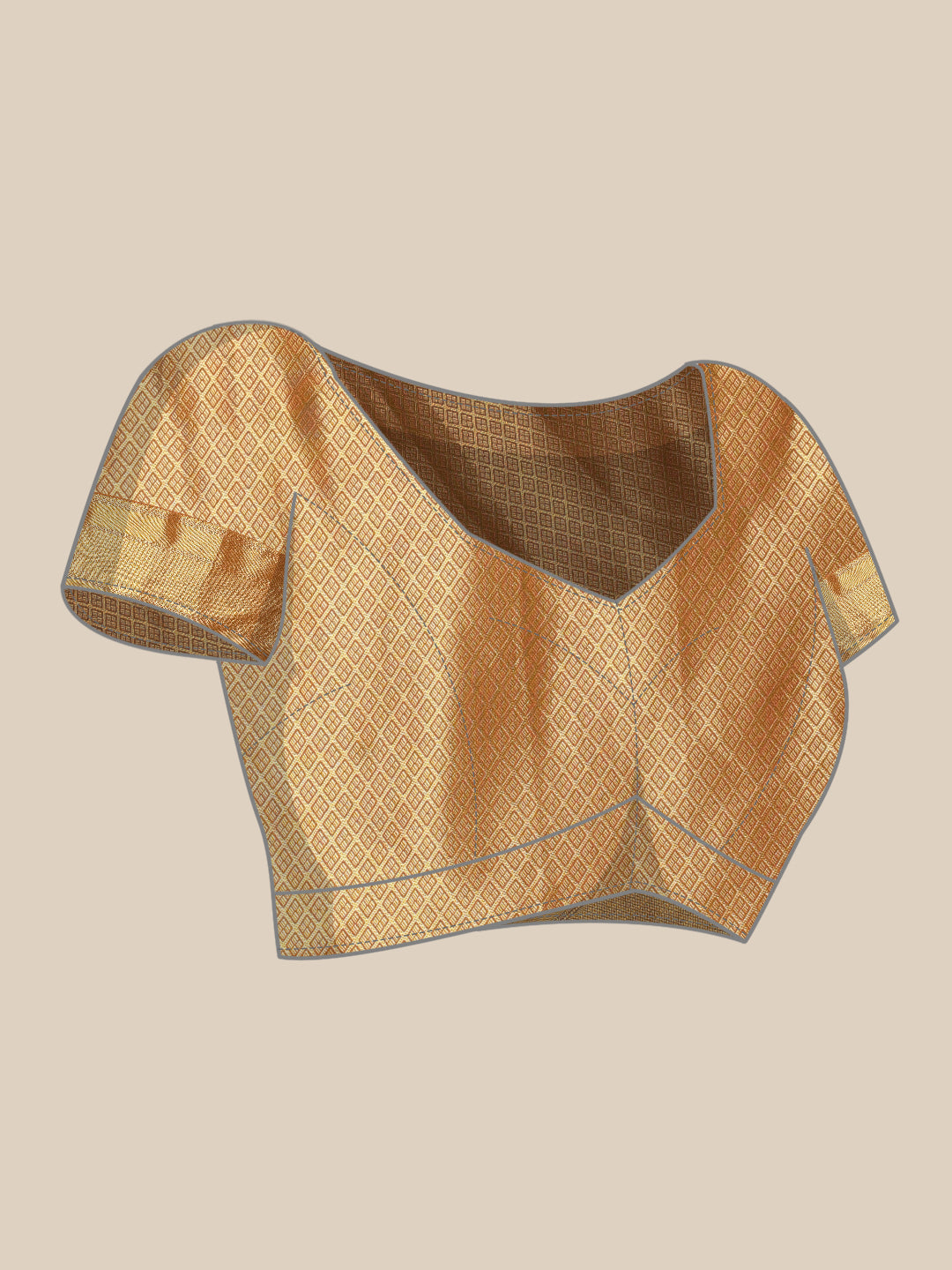 Kanjeevaram Pattu Zari Woven Border Floral Printed Saree