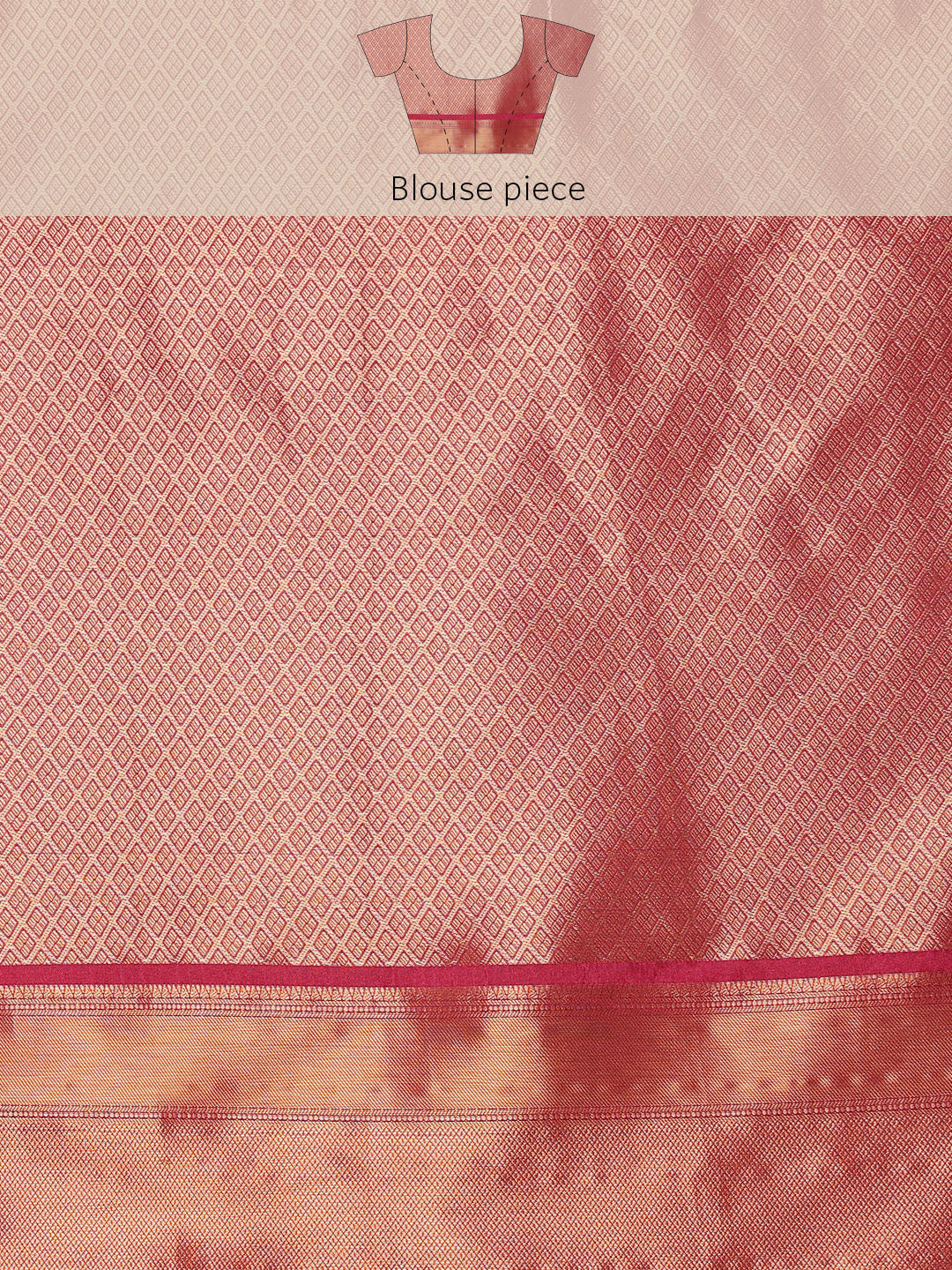 Kanjeevaram Pattu Zari Woven Border Floral Printed Saree