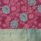 Kanjeevaram Pattu Zari Woven Border Floral Printed Saree