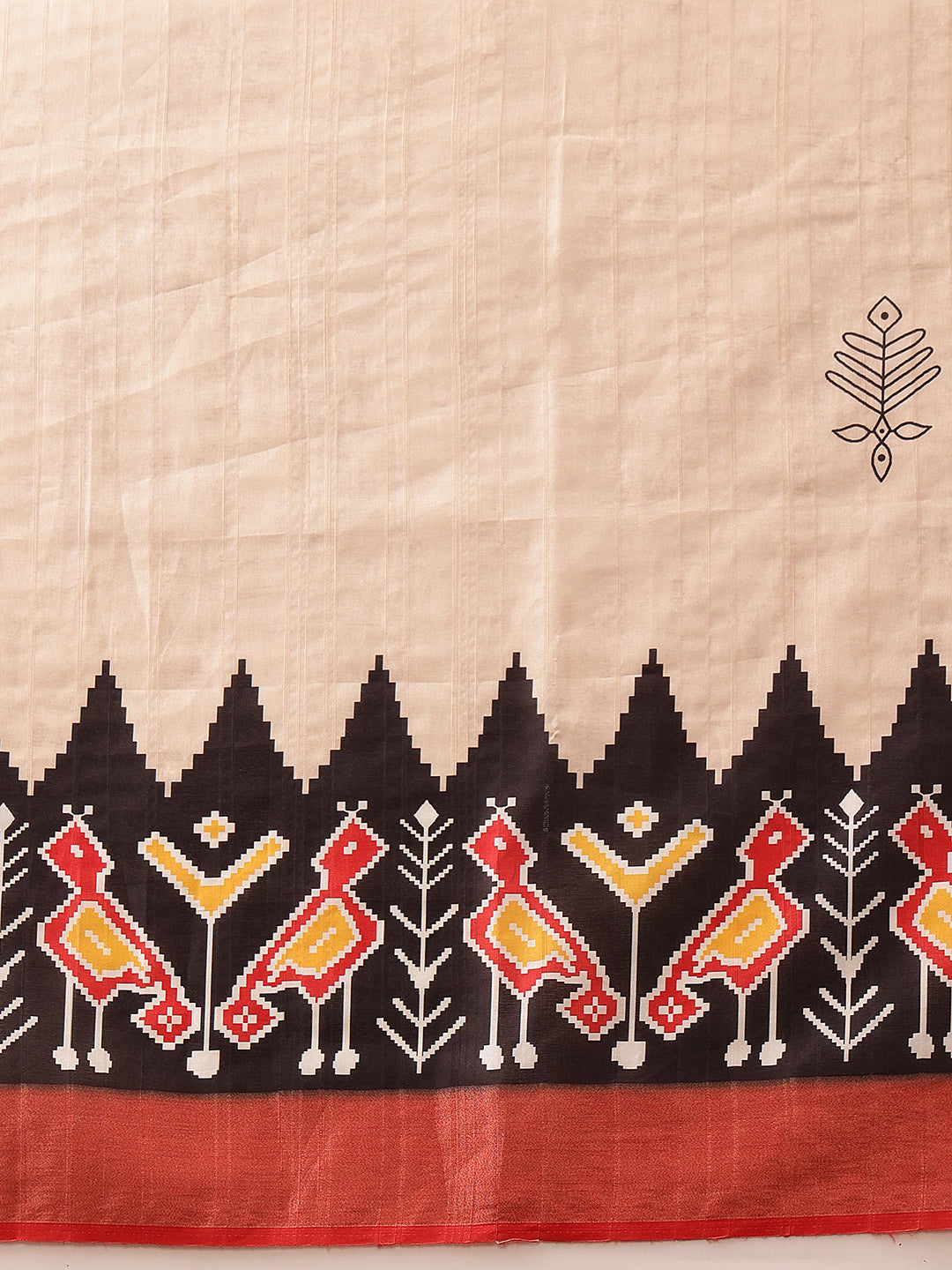 Traditional Women's Kotha Silk Bengali Style Digital Printed Saree