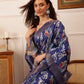 Traditional Women's Kotha Silk Bengali Style Digital Printed Saree