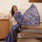 Traditional Women's Kotha Silk Bengali Style Digital Printed Saree