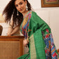 Traditional Women's Kotha Silk Bengali Style Digital Printed Saree