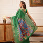 Traditional Women's Kotha Silk Bengali Style Digital Printed Saree