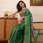 Traditional Women's Kotha Silk Bengali Style Digital Printed Saree