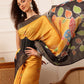 Traditional Women's Kotha Silk Bengali Style Digital Printed Saree