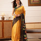 Traditional Women's Kotha Silk Bengali Style Digital Printed Saree