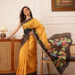Traditional Women's Kotha Silk Bengali Style Digital Printed Saree