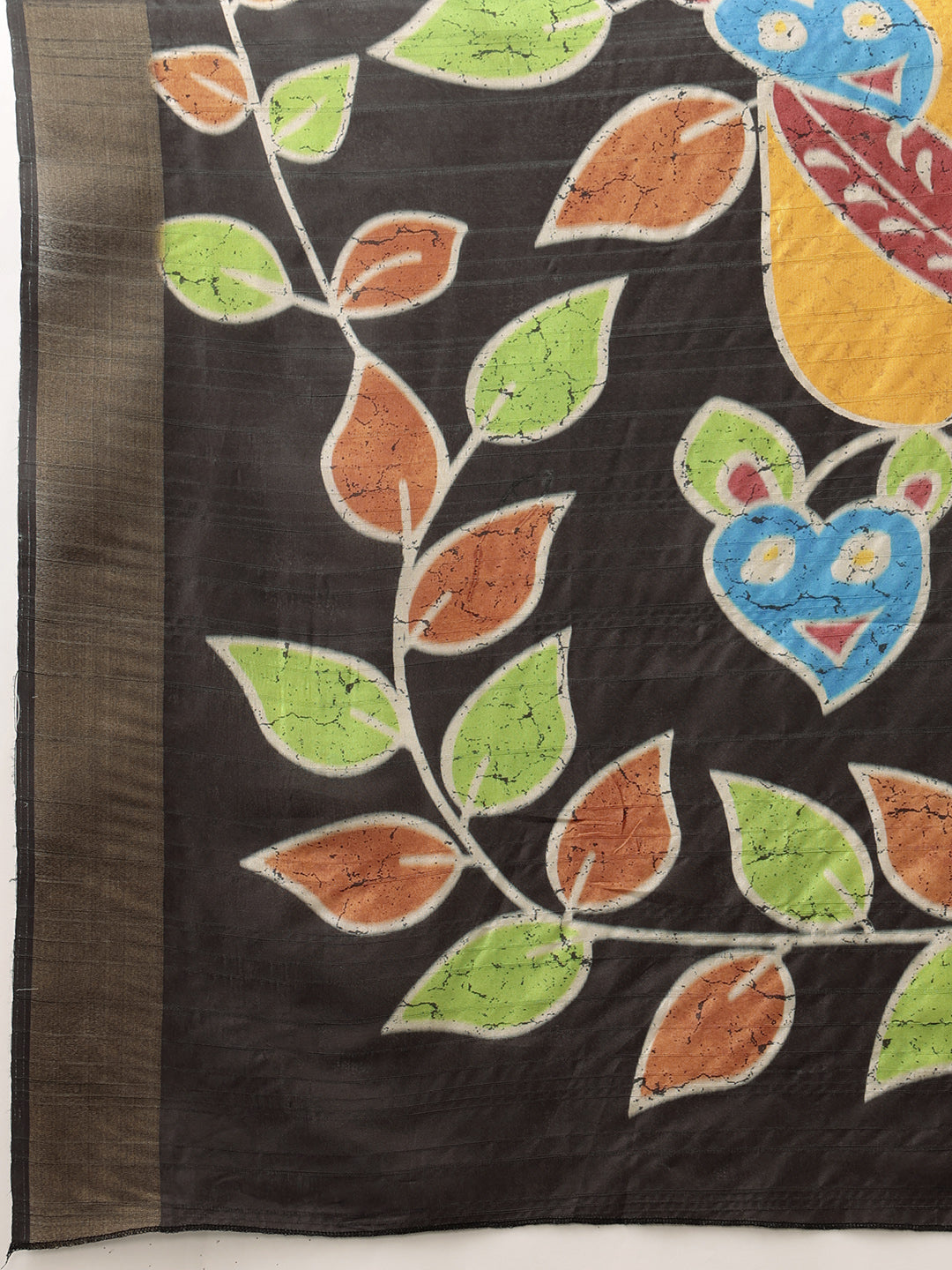 Traditional Women's Kotha Silk Bengali Style Digital Printed Saree