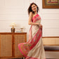 Traditional Women's Kotha Silk Bengali Style Digital Printed Saree