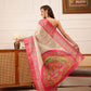 Traditional Women's Kotha Silk Bengali Style Digital Printed Saree