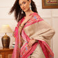 Traditional Women's Kotha Silk Bengali Style Digital Printed Saree