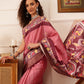 Traditional Women's Kotha Silk Bengali Style Digital Printed Saree