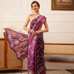 Traditional Women's Kotha Silk Bengali Style Digital Printed Saree